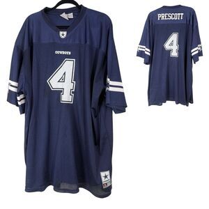 Dallas Cowboys Dak Prescott #4 Mesh Jersey Navy Blue 4XLT NFL Fan Apparel